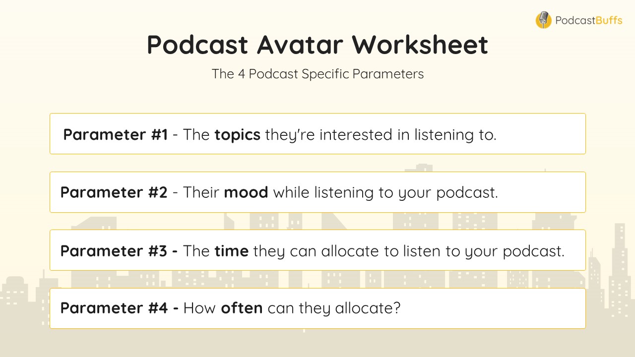 4 Podcast Avatar Parameters